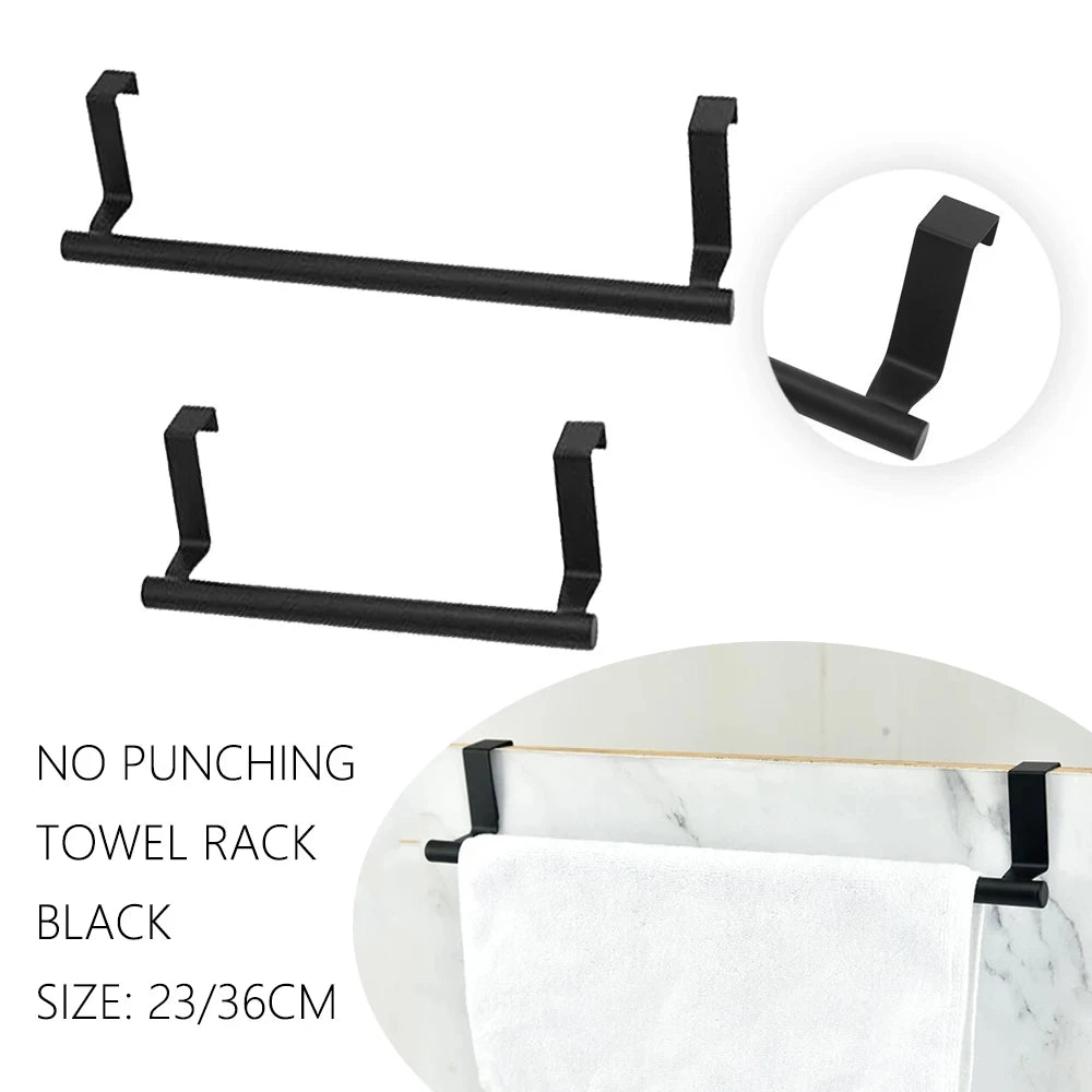 Over Door Towel Rack – Stainless Steel Hanging Bar Organizer