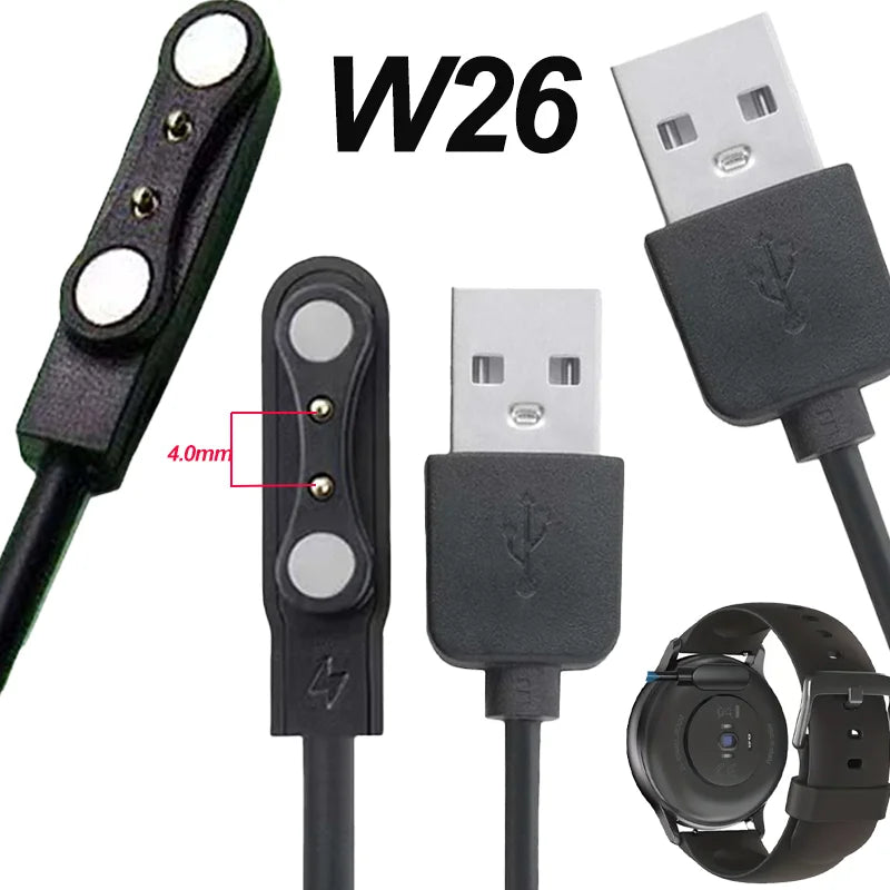 USB Charger Cable for Haylou LS05, Ticwatch GTX, YAMAY SW022 Peaceful Pleasures Health and Wellness