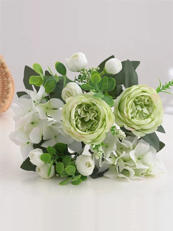 Silk Peony Artificial Flowers – Wedding & Home Décor Bouquet