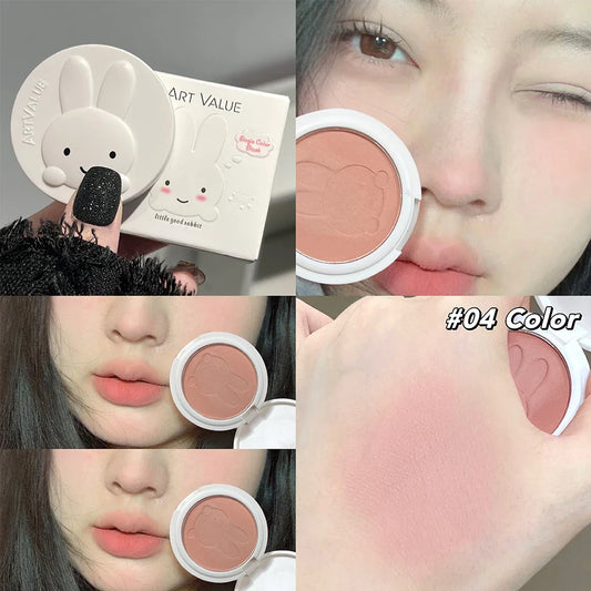 Art Value Cute Bunny Matte Blush Powder | Natural Cheek Tint Matte Blush Powder Oasis Select 04