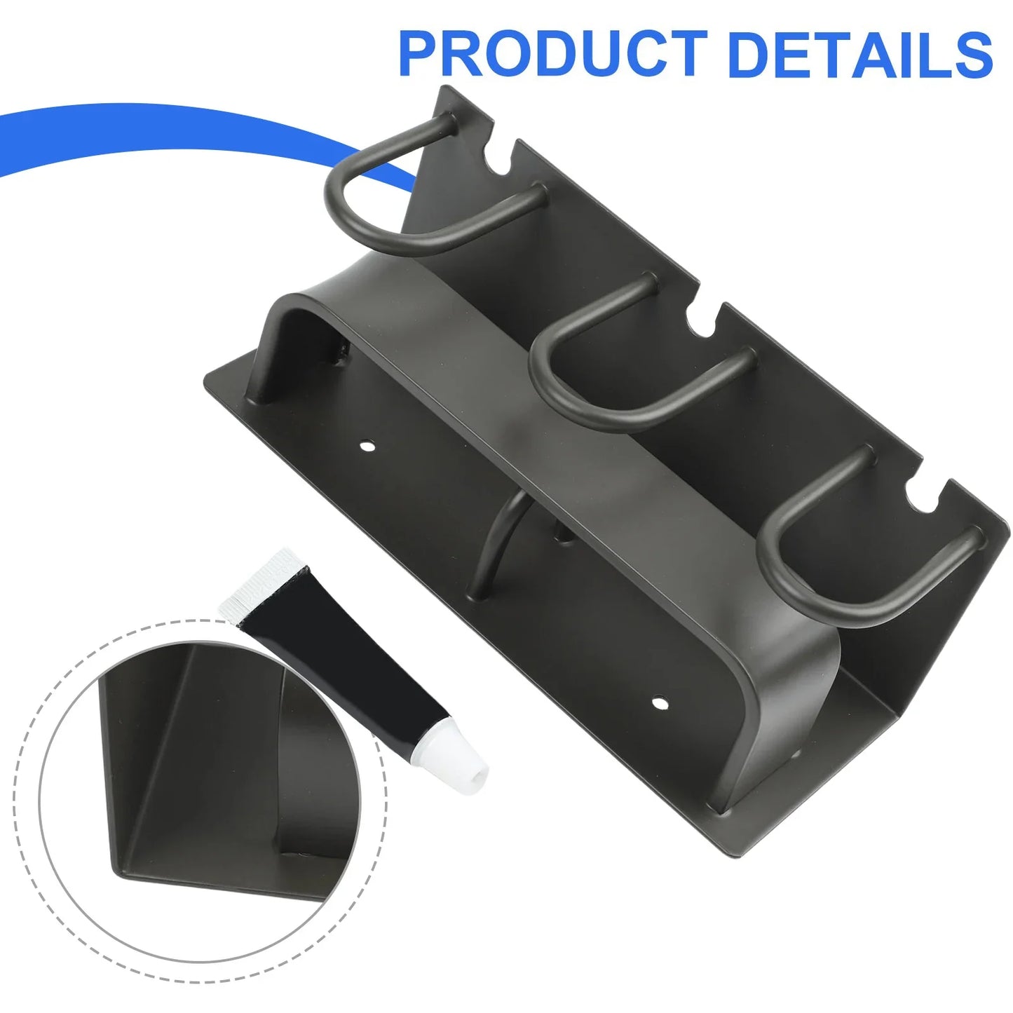 Wall Mounted Aluminum Toothbrush Holder – 3 Slot Organizer