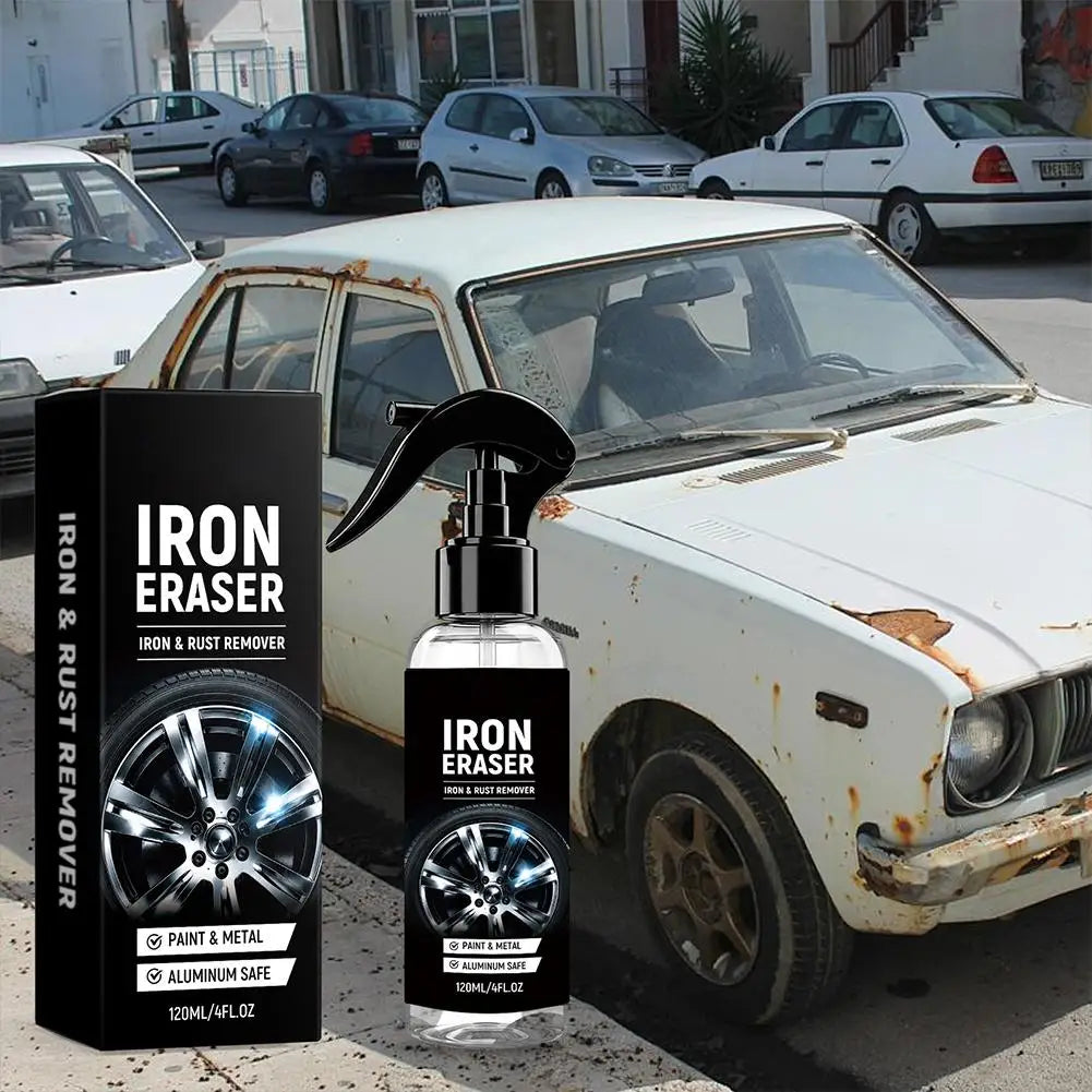 Cleaning Decontamination Descaling Renewing Paint Metal Safe Iron Eraser 120ml Tire Iron Rust Cleaning Agent Car Rust Remover Peaceful Pleasures Health and Wellness