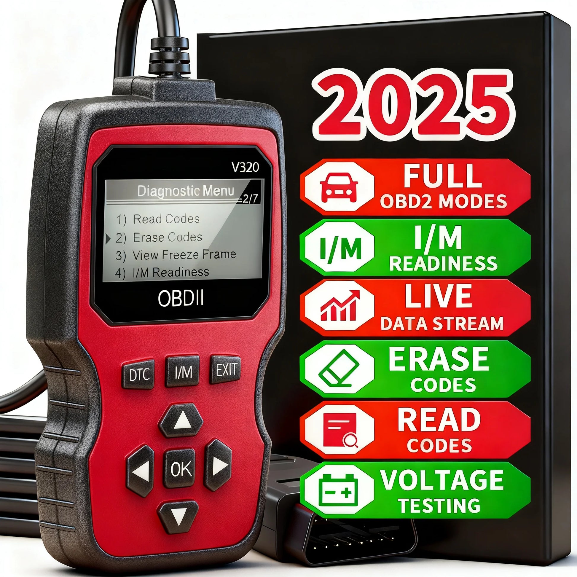 OBD2 Scanner Handheld Car Diagnostic Tool | Code Reader 2025 Peaceful Pleasures Health and Wellness