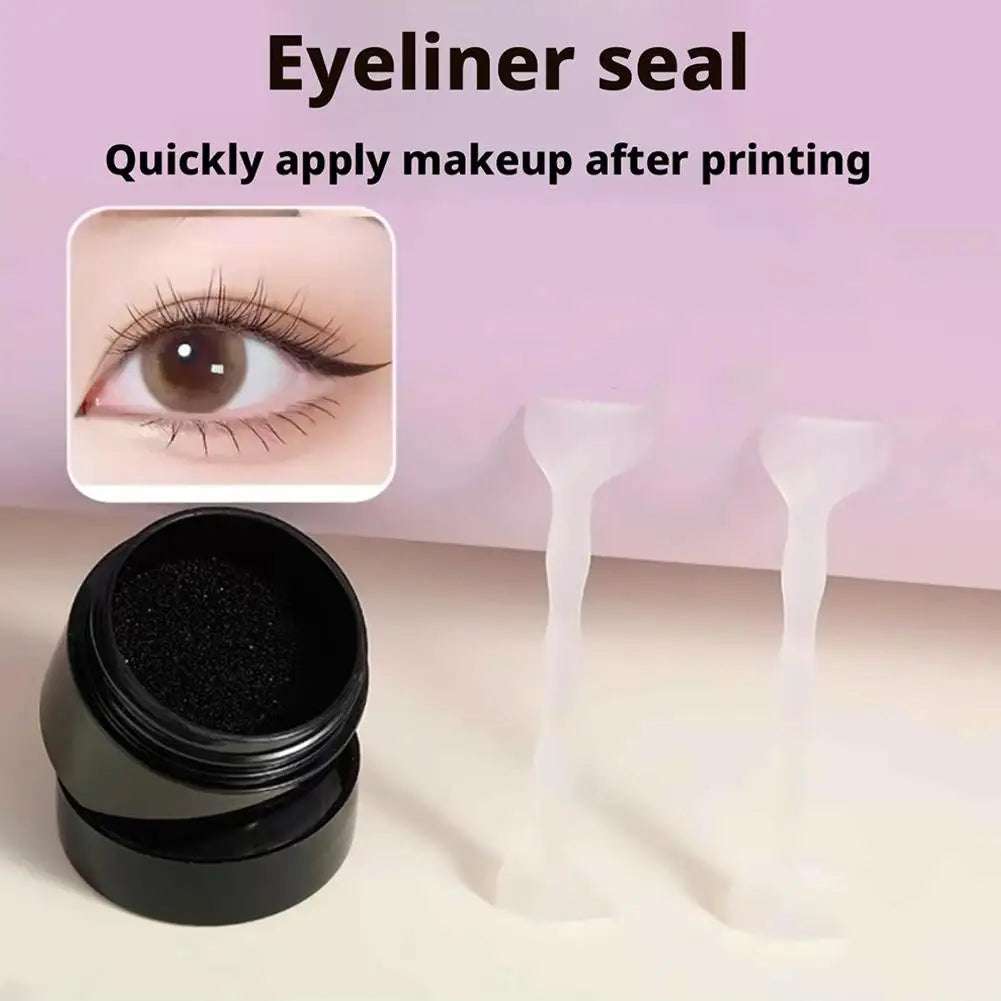 Double-Ended Eyeliner Stamp & Stencil Set – Waterproof Makeup