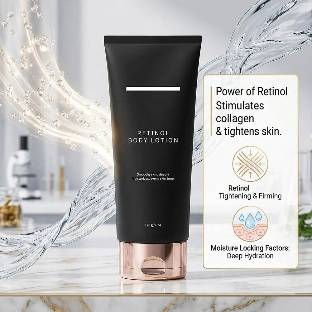 Retinol Body Lotion Moisturizing Firming Body Cream for Crepey Skin, Daily Hydrating Retinol Lotion for Neck & All Body Skincare Peaceful Pleasures Health and Wellness