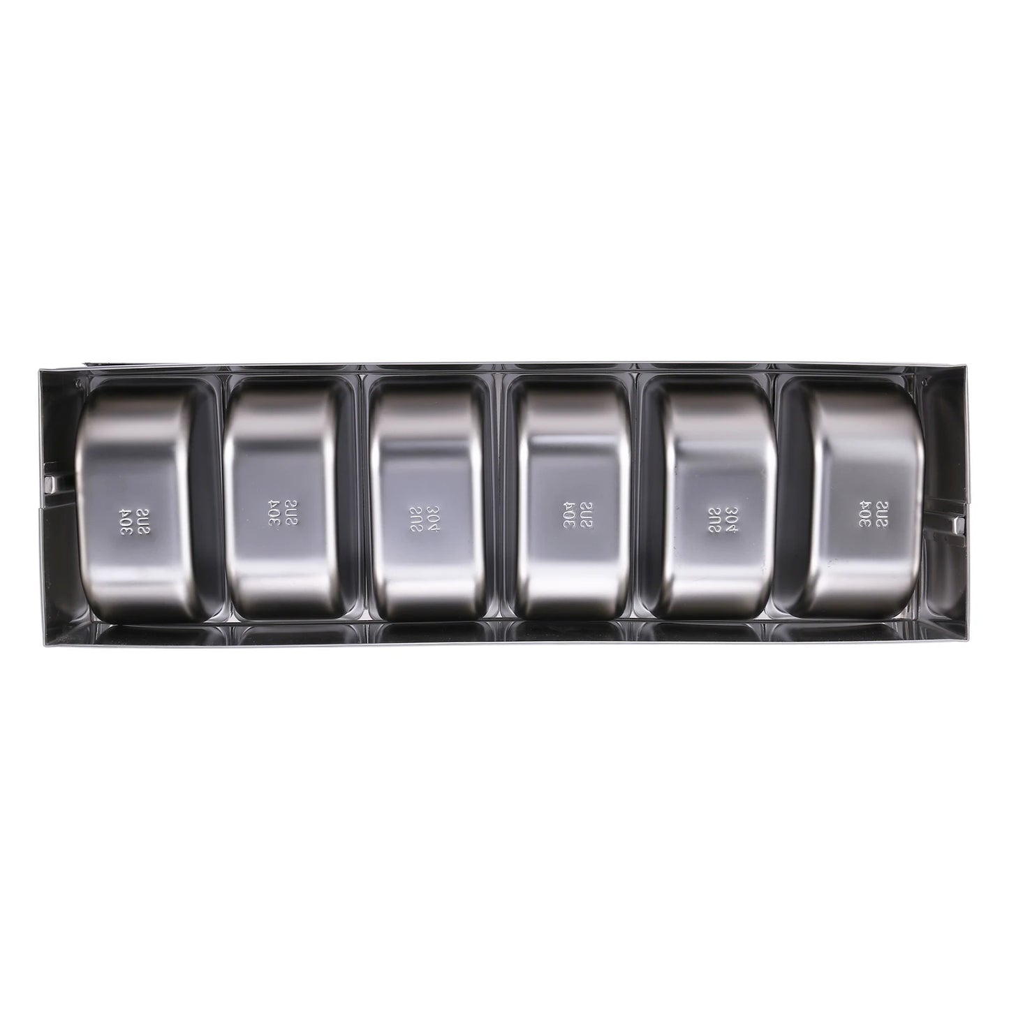 A36T-Stainless Steel Seasoning Box Restaurant Chef Seasoning Box With Lid Storage Box Household Seasoning Tank Peaceful Pleasures Health and Wellness Silver