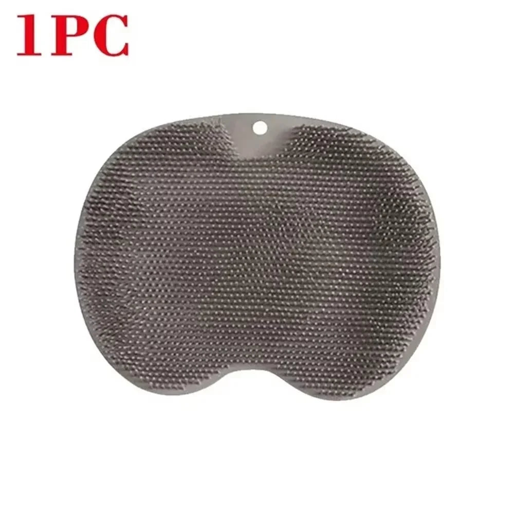 Silicone Foot Scrubber & Back Massage Pad for Shower