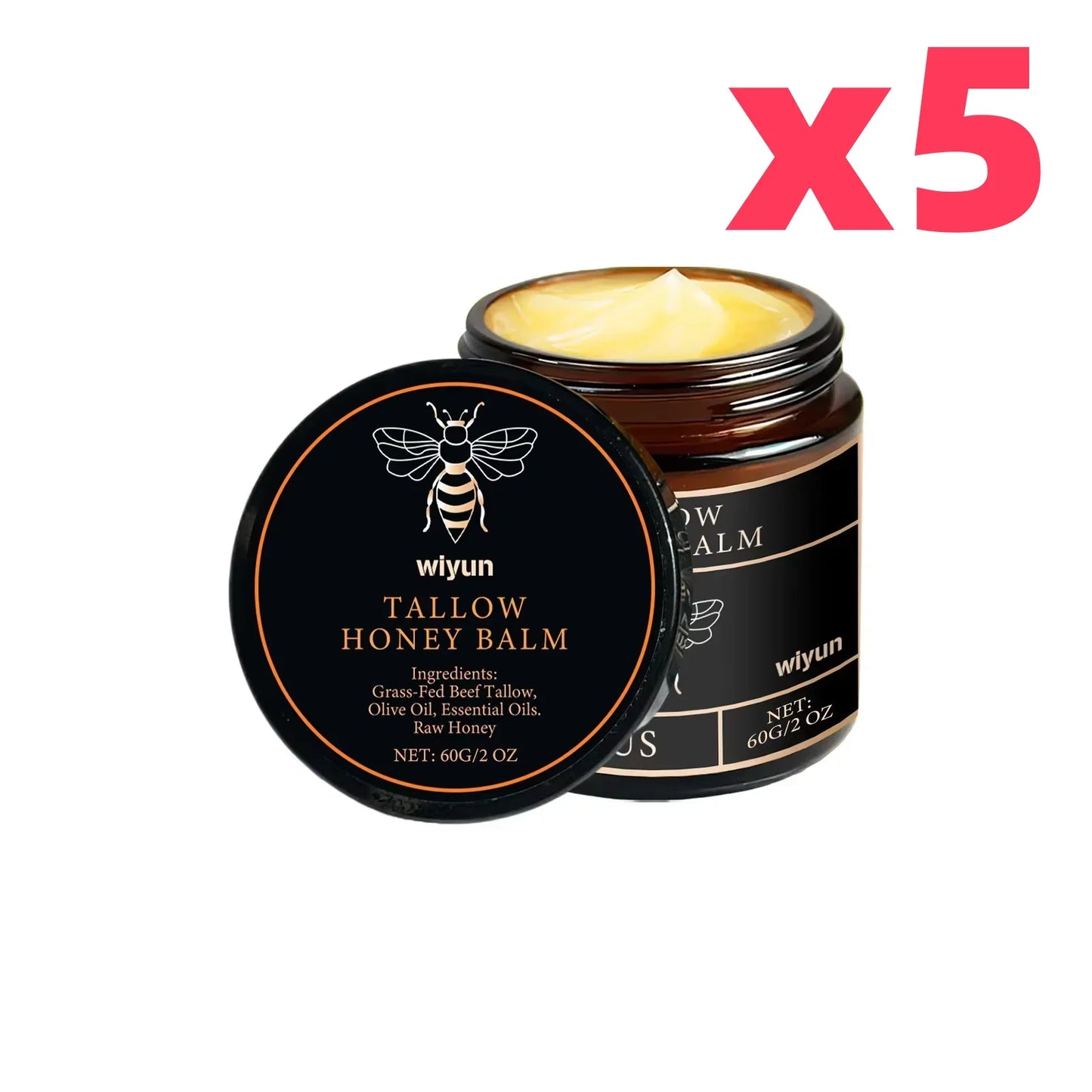 WIYUN Beef Tallow & Honey Face Cream | Moisturizing & Brightening