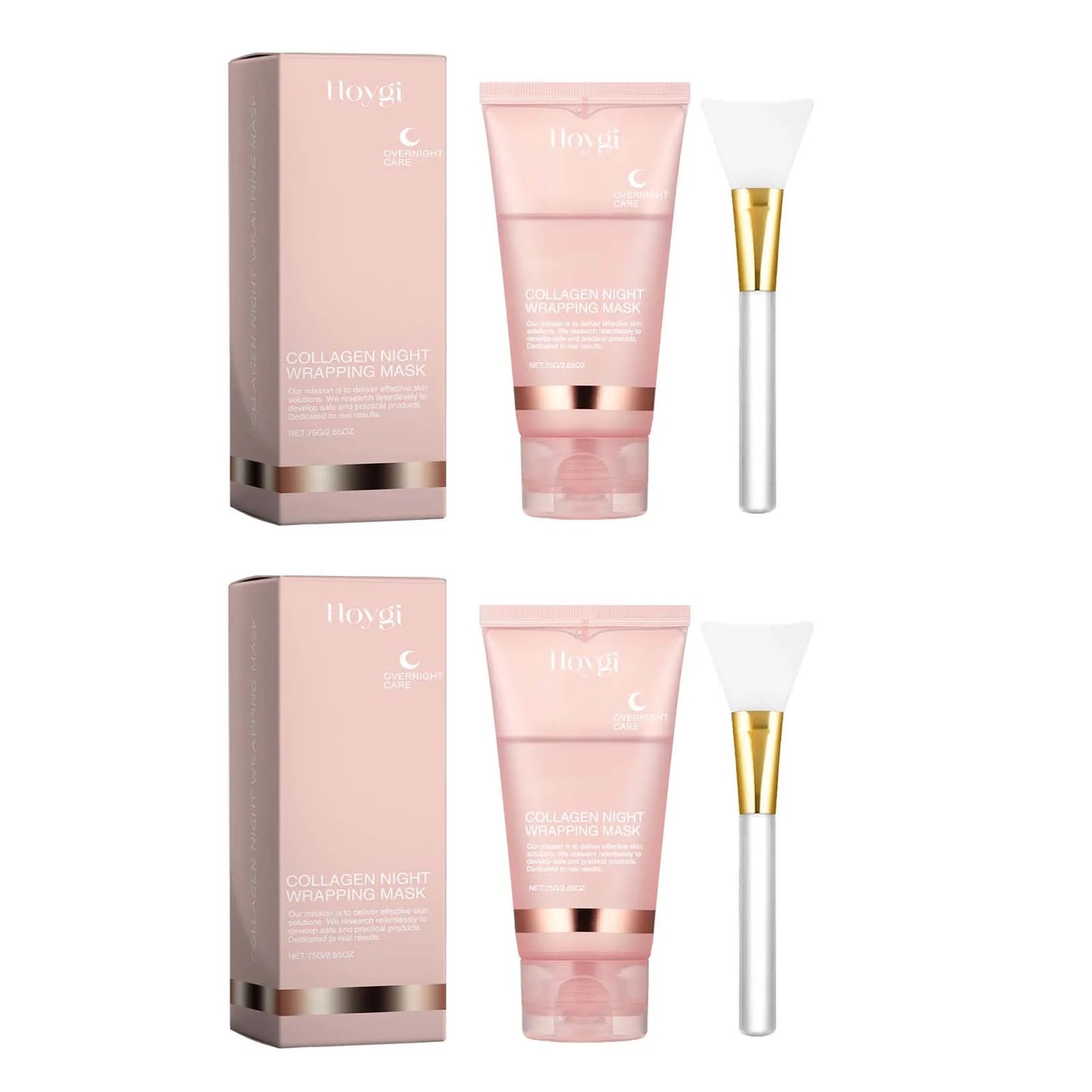 Collagen Peel-Off Overnight Mask – Anti-Wrinkle & Firming Peaceful Pleasures Health and Wellness 2 Sets