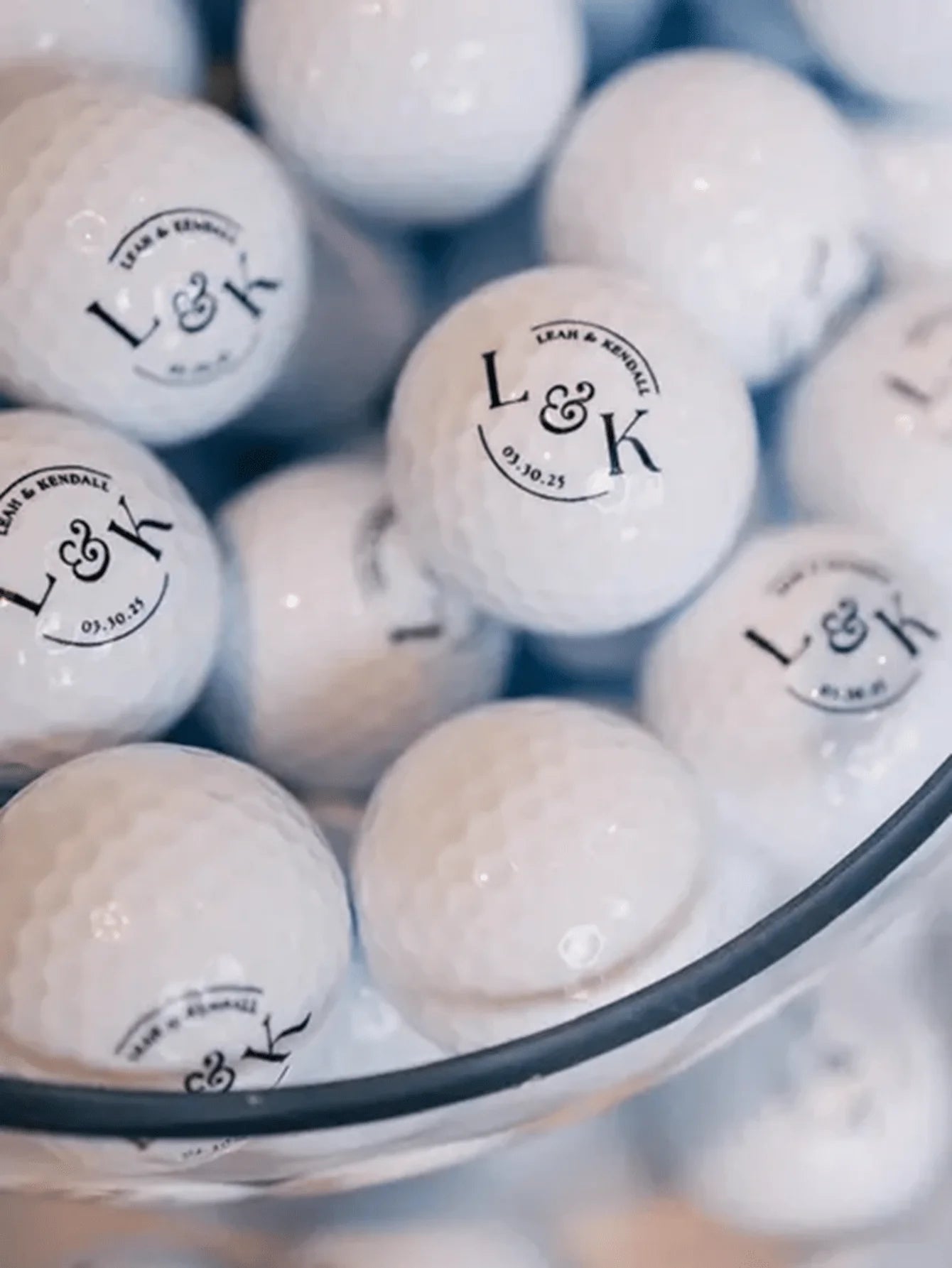 Custom Name Wedding Golf Ball Favors Personalized Name Golf Balls Engagement Gift Groomsmen Bridesmaids Party Favors Bulk Set Peaceful Pleasures Health and Wellness