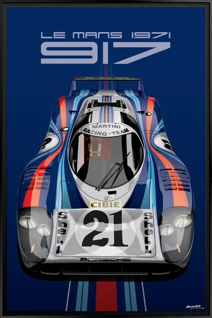 Le Mans 917K Martini Racing Canvas Wall Art Poster Print Canvas Wall Art Peaceful Pleasures Health and Wellness