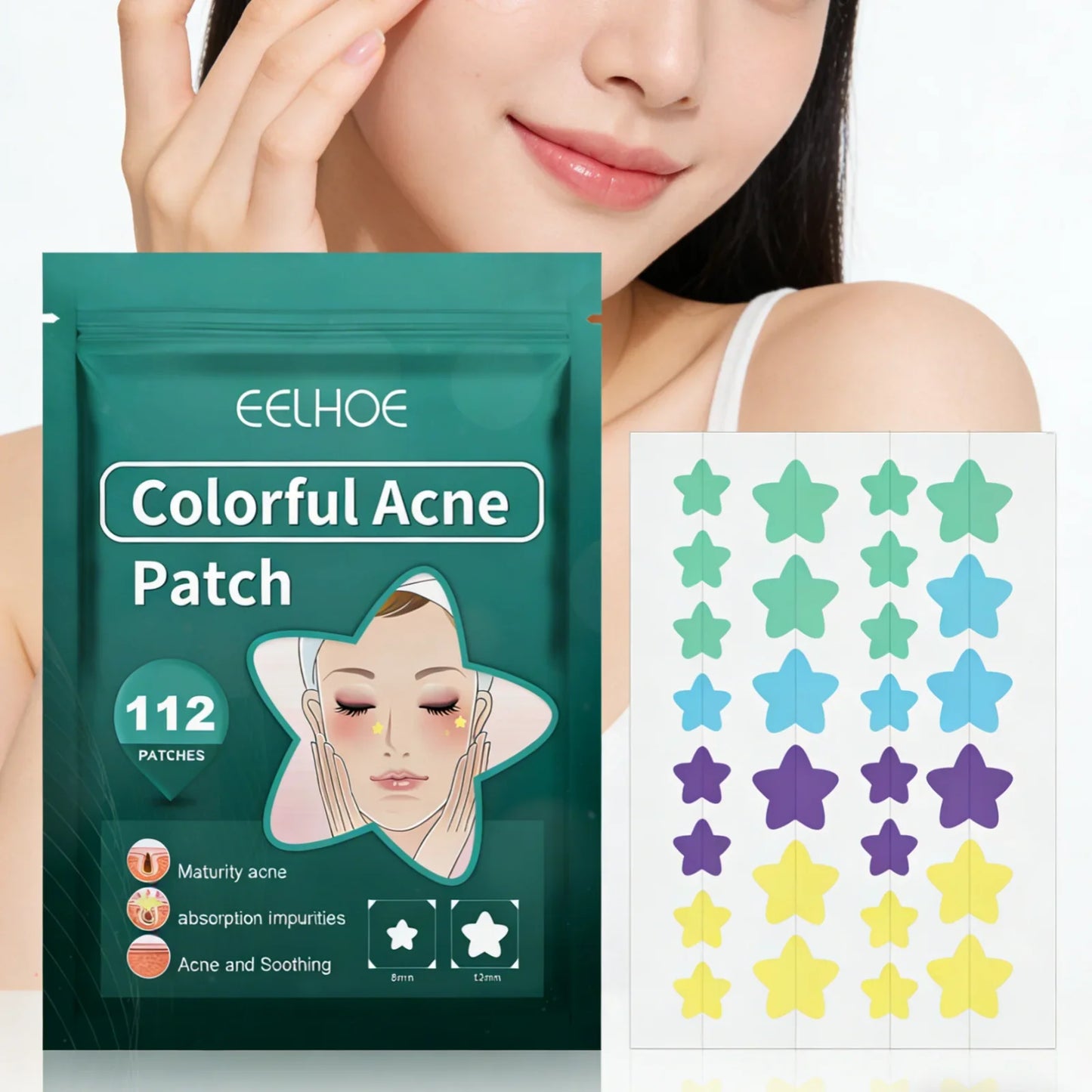 EELHOE Star Acne Patches – 112 Tea Tree Pimple Patches