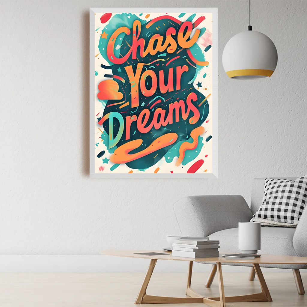 Nordic Motivational Quote Canvas Wall Art | Colorful Print Canvas Wall Print Peaceful Pleasures Health and Wellness