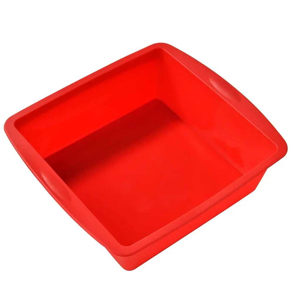 Silicone Square Cake Pan | Non-Stick Brownie Mold, Oven Safe