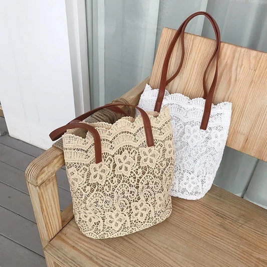 Women's Bag Shoulder Bags Leather Handbags Canvas TOP-handle Luxury Peaceful Pleasures Health and Wellness