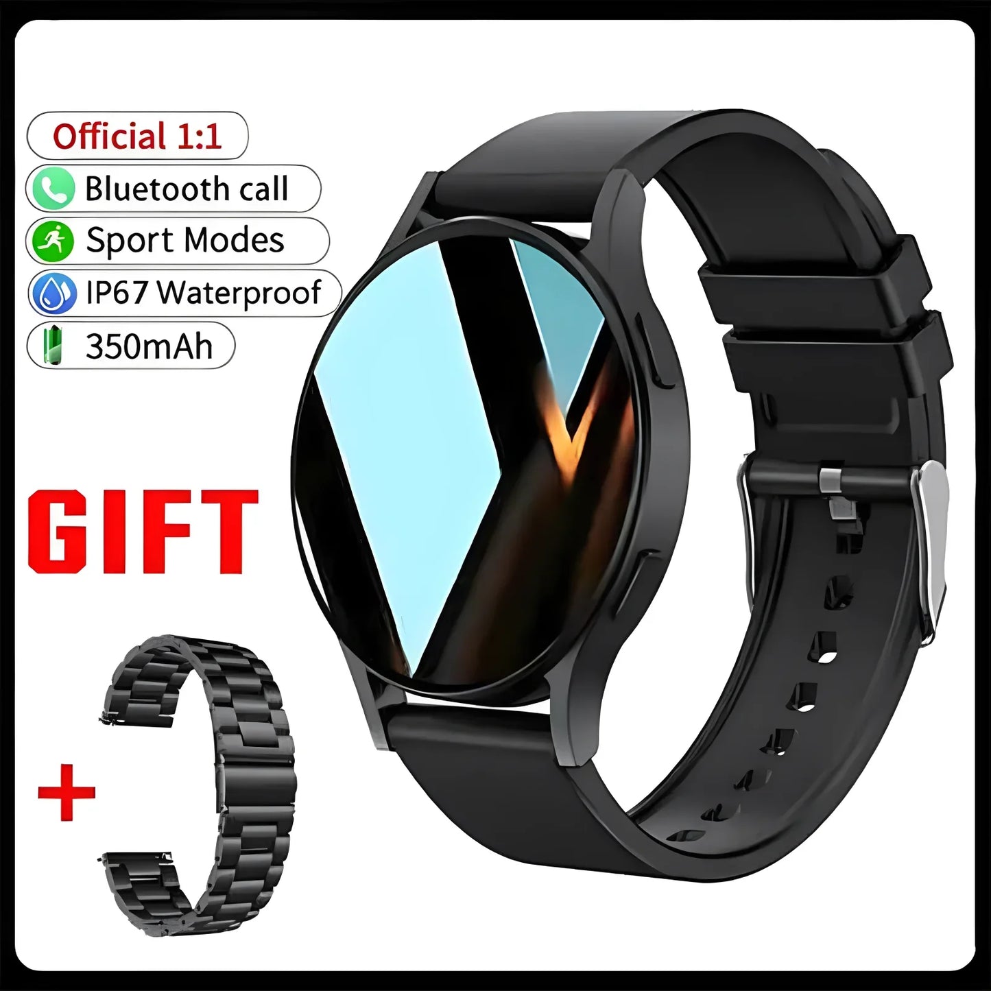 Ola Esporte 1.39" Bluetooth Smart Watch – Calls & Health Tracker
