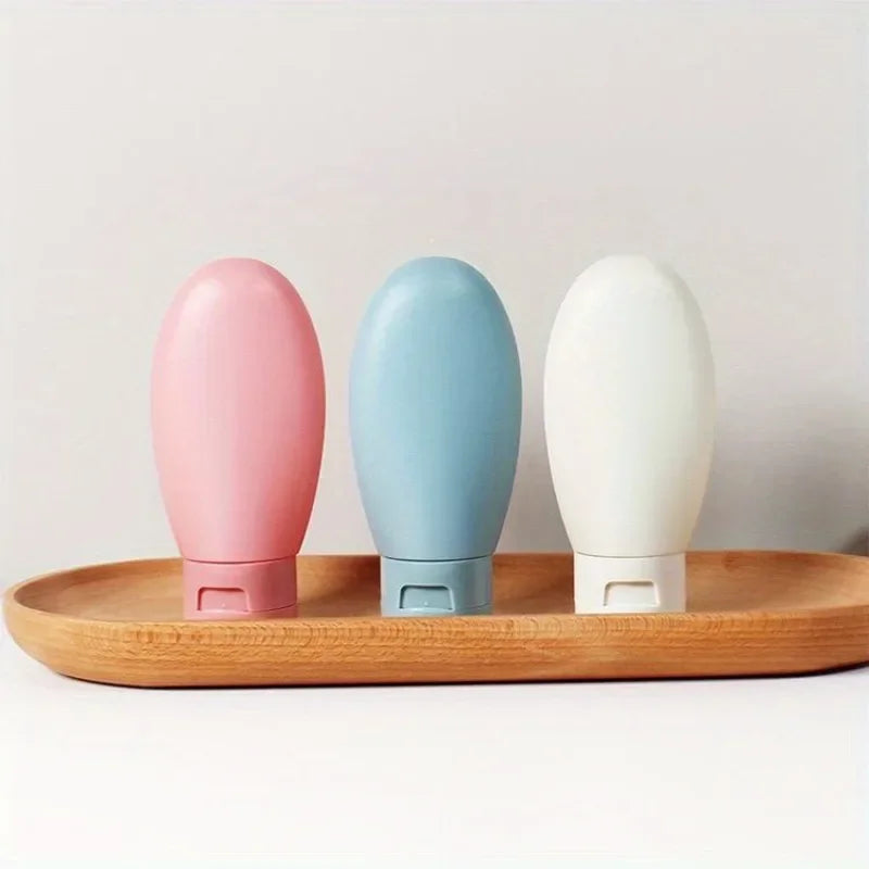 3pcs 1set Travel Refillable Cosmetic Containers 60ML Travel Bottles Set Mini Squeeze Bottles for Toiletries Shampoo Conditioner Peaceful Pleasures Health and Wellness