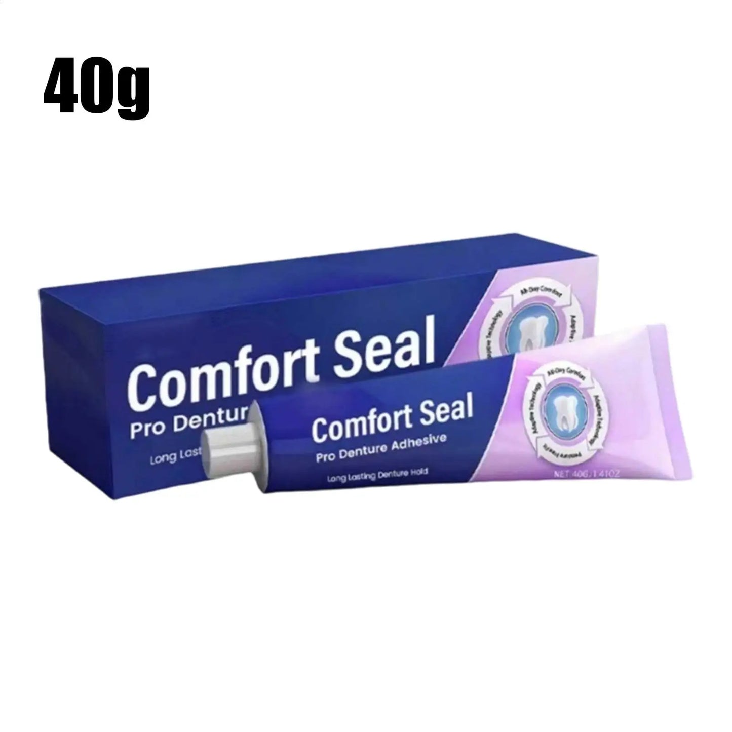 40g Denture Adhesive Cream – Strong Hold All-Day Secure Fit