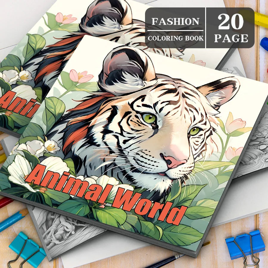 Bview Art 20 Pages Adult Coloring Books Stress Relief Doodle Drawing