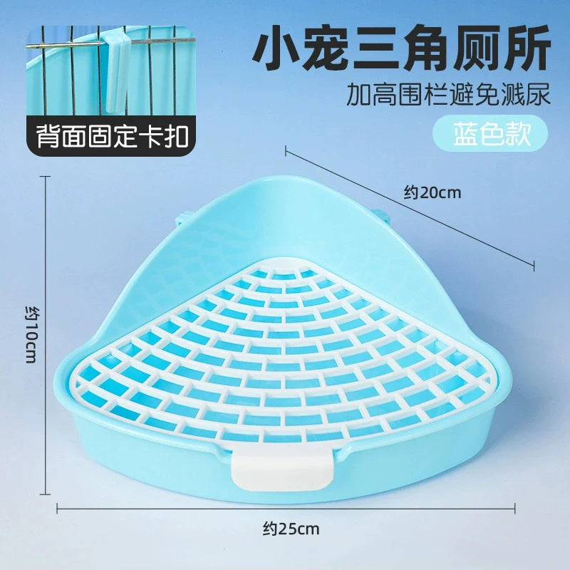 Corner Litter Tray for Hamsters, Guinea Pigs & Small Pets