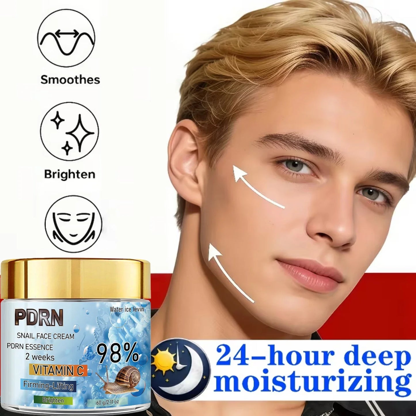 PDRN Vitamin C Face Cream – Anti-Aging, Retinol & Hyaluronic Acid