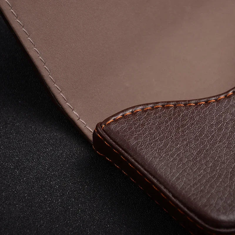 PU Leather Business Card Holder Magnetic Buckle Slim Pocket Name