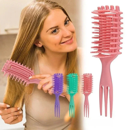 3-in-1 Curling Comb – Styling, Curling & Massage Tool Hair Styling Comb Peaceful Pleasures Health and Wellness