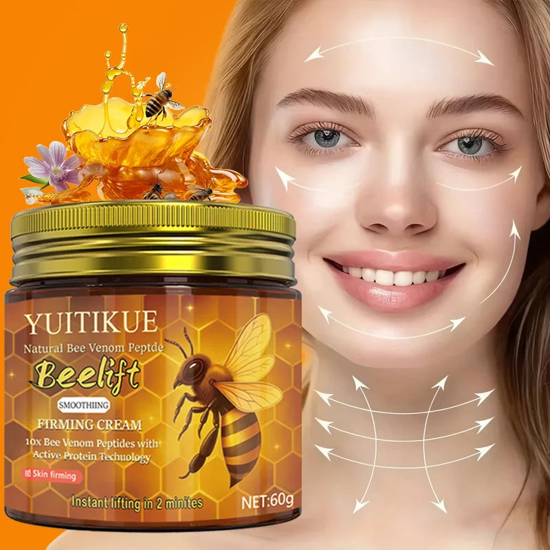 YUITIKUE Bee Venom Firming Cream 60g - 10x Peptides, Active Protein Tech, Smooths Wrinkles & Softens Skin, Lightweight Formula Peaceful Pleasures Health and Wellness