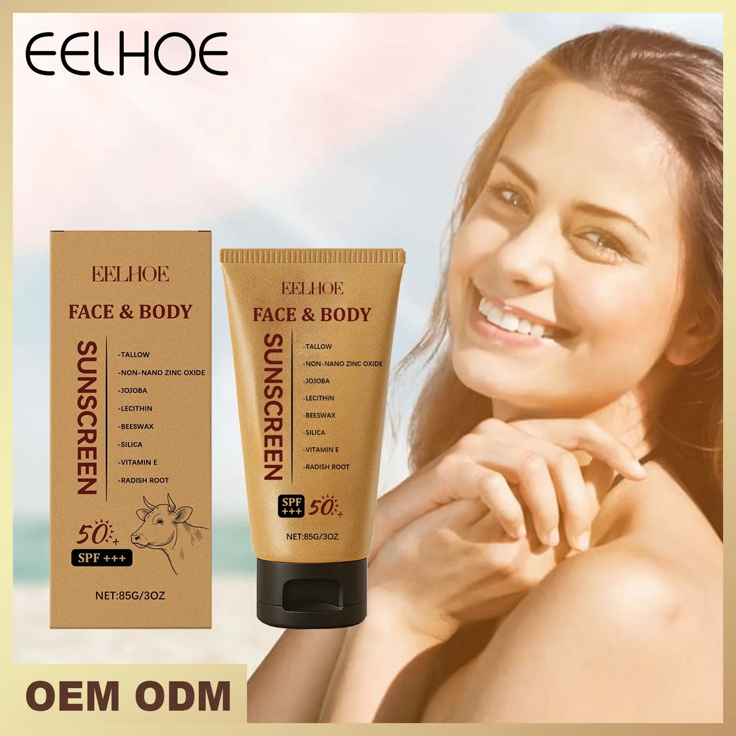 EELHOE Cow Fat Protective Cream – UV Protection & Moisturizer