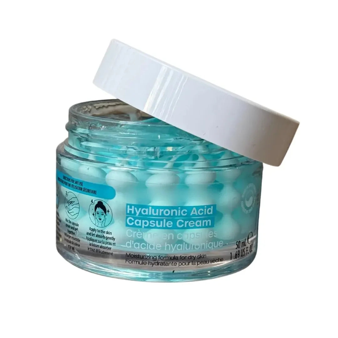 Hyaluronic Acid Capsule Cream with Hyaluronic Acid & Multiple Peptides, Moisturizes & Nourishes for Softer, Confident Skin Peaceful Pleasures Health and Wellness 50gx1 piece