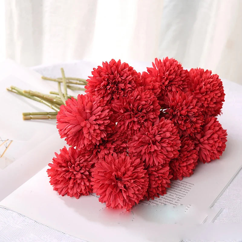 Silk Dandelion Flower Ball – Artificial Wedding Bouquet Decor
