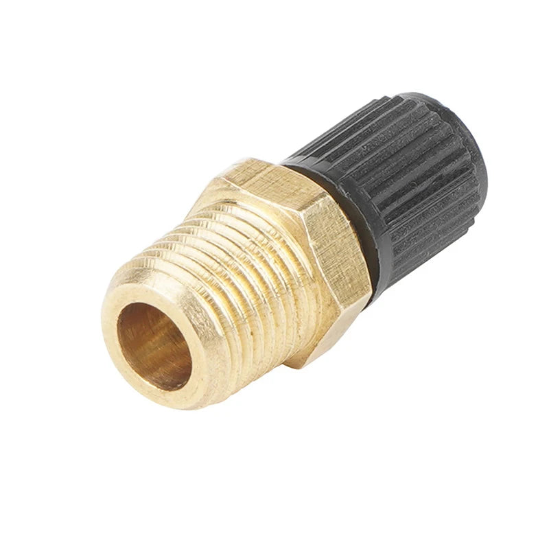 Sturdy 1/4 1/8 NPT Air Compressor Tank Fill Valve Anti-Corrosion Brass Schrader Valve (M) Tire Valve Core Inflator Connector Peaceful Pleasures Health and Wellness