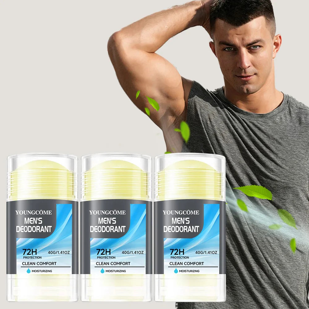 YOUNGCOME Men's Natural Deodorant Stick – Lasting Freshness 40g
