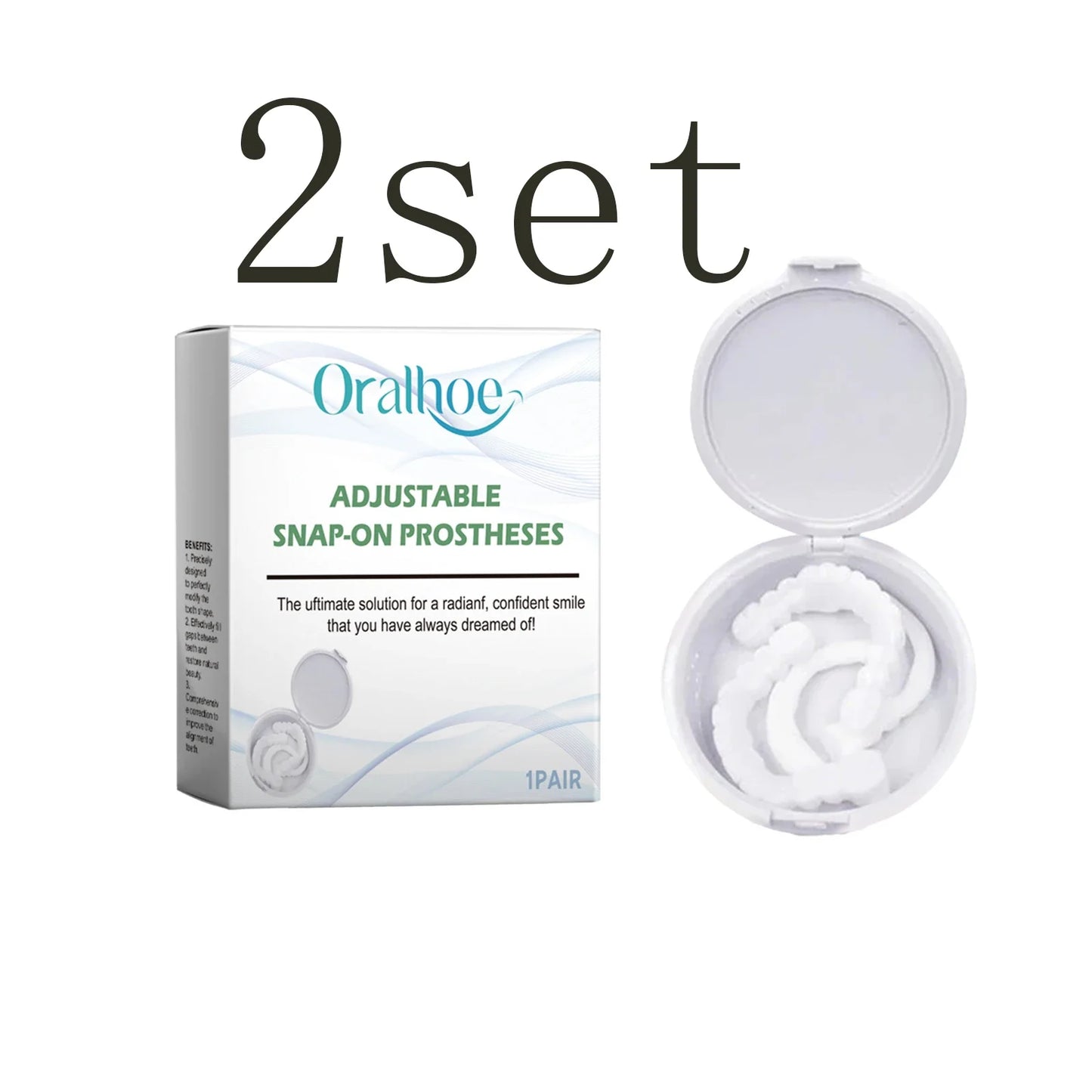 Snap-On Teeth Veneers for Adults – Cosmetic Smile Enhancer
