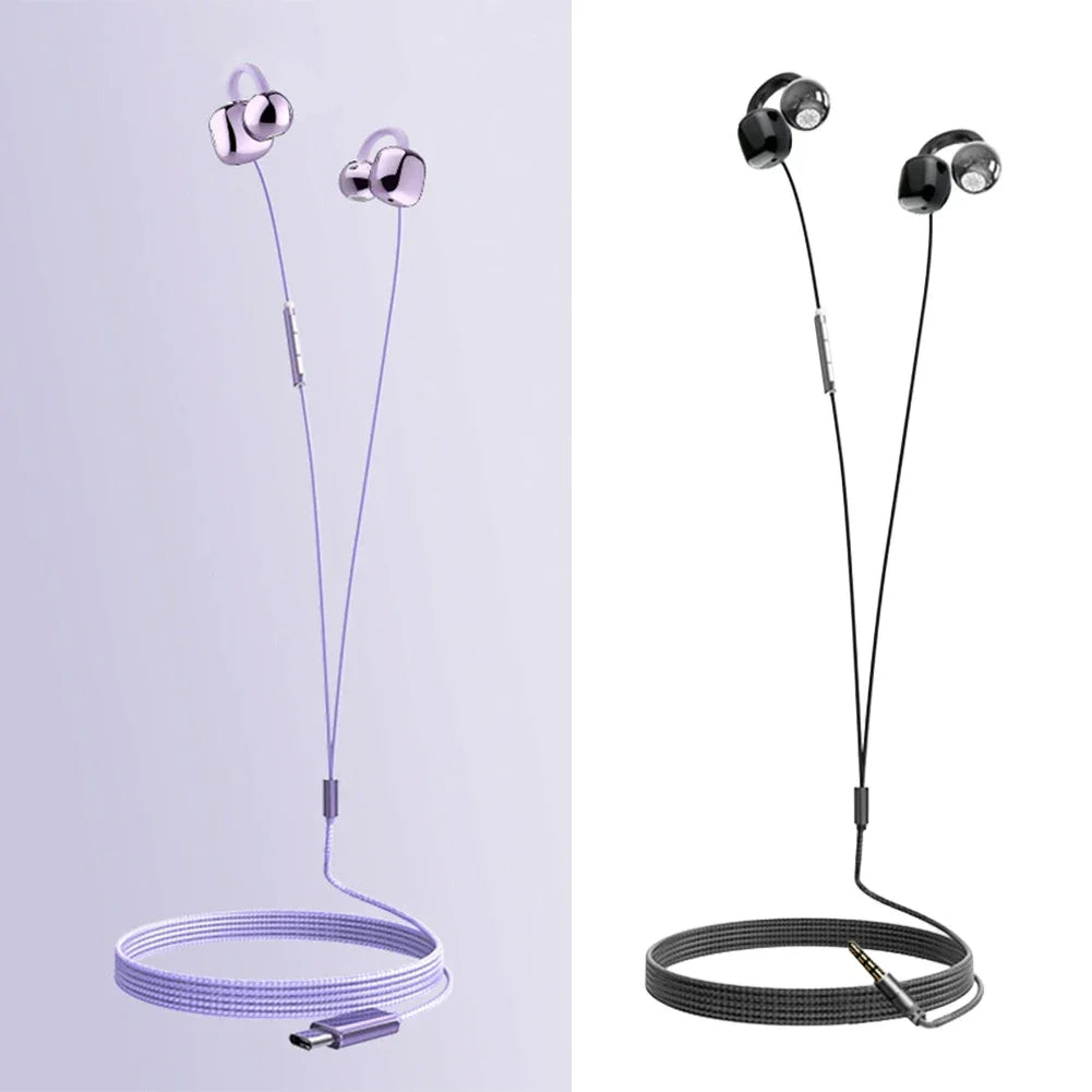 Clip-On Wired Earphones USB-C & 3.5mm | IPX4 | HD Mic
