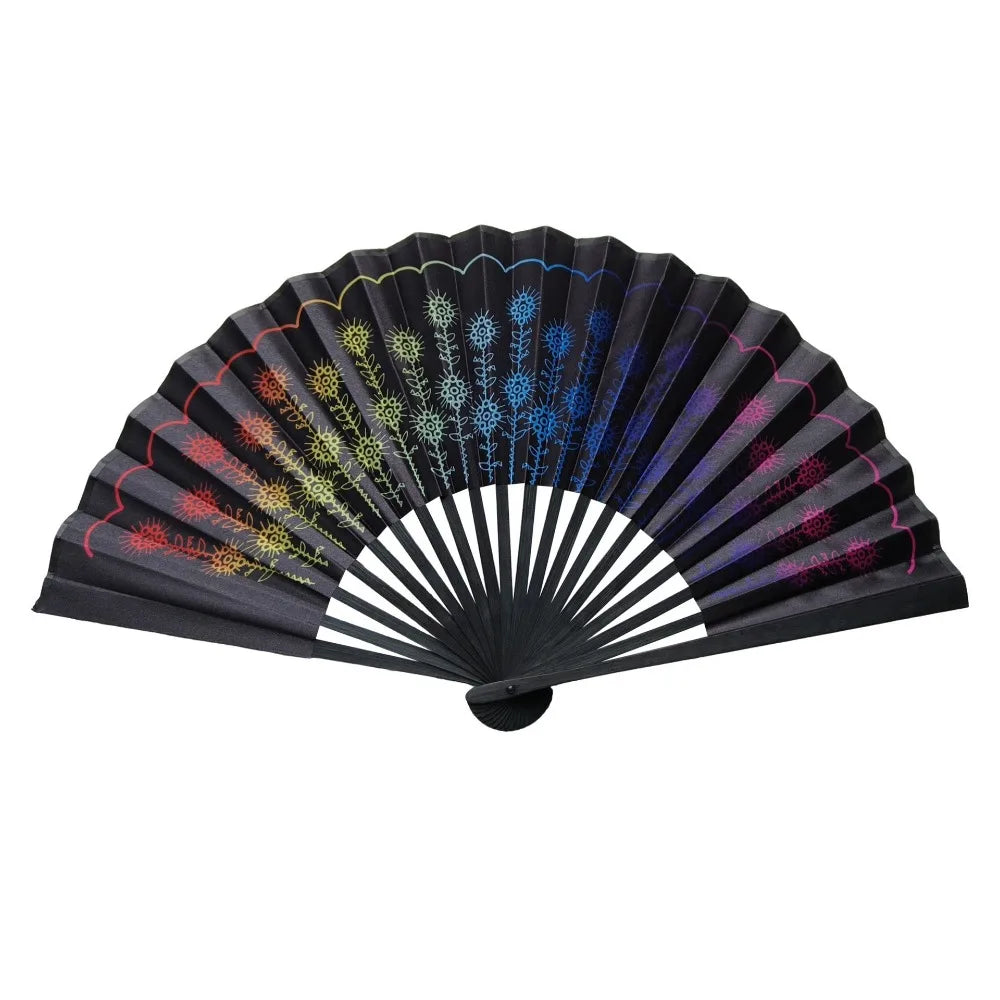 23cm Gradient Folding Kung Fu Fan | Rave, Dance & Costume