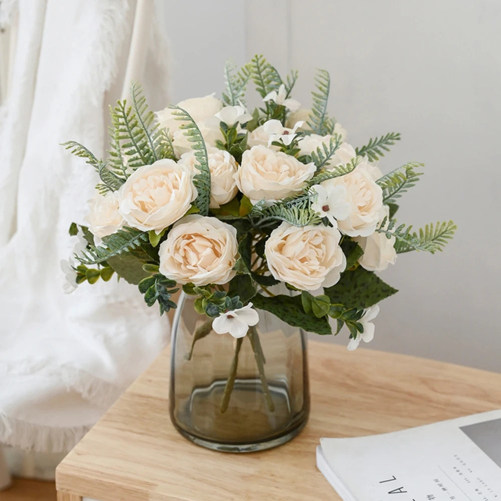 Silk Peony Artificial Flower – Wedding & Home Décor Bouquet