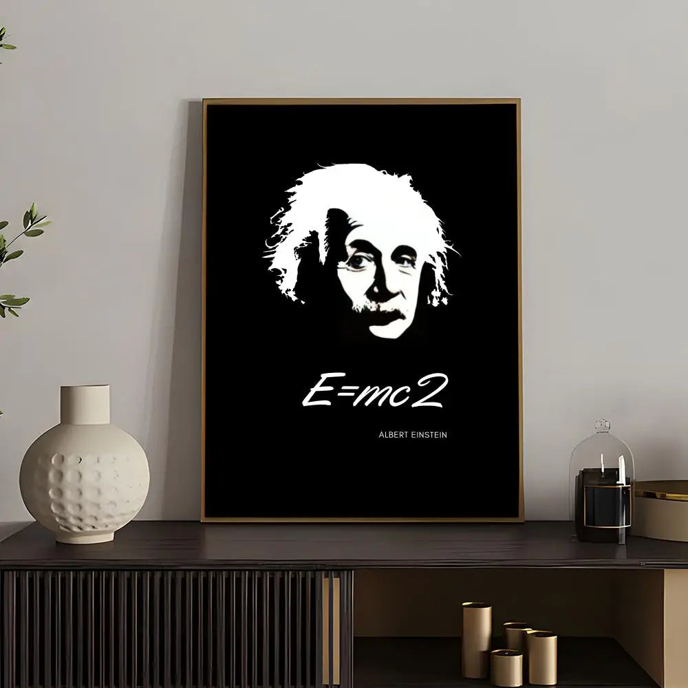 Hot Aalbert Einsteines Poster Versatile HD Waterproof Wall Art Self-Adhesive Decor for Any Space Ideal Gift Peaceful Pleasures Health and Wellness z5 40X50cmNoframe