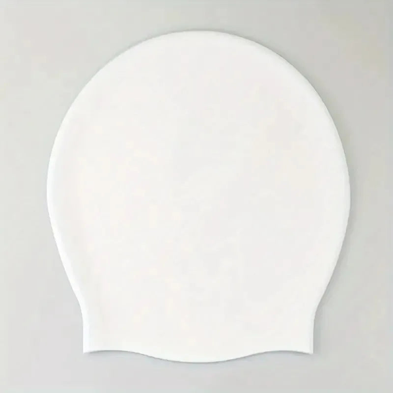 Large Silicone Swim Cap for Long Hair – Anti-Slip Waterproof