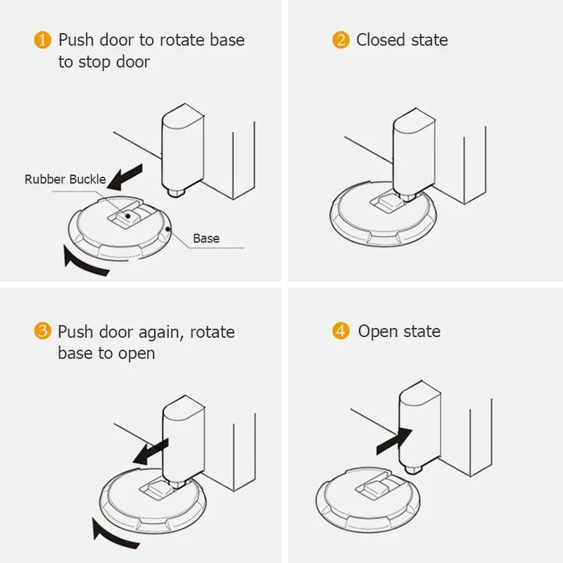 Magnetic Door Stopper – Heavy Duty, Adjustable, No-Drill