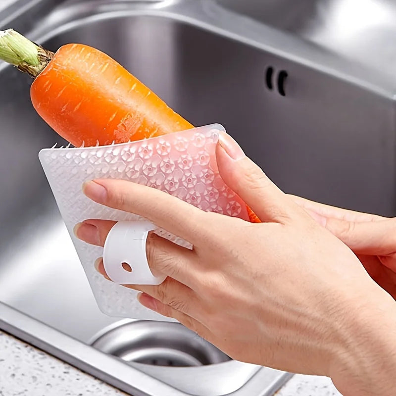 1/3pcs Multi-purpose Vegetable And Fruit Cleaning Brush For Potatoes, Carrots, Apples - Soft-bristled Reusable Kitchen Brush Peaceful Pleasures Health and Wellness