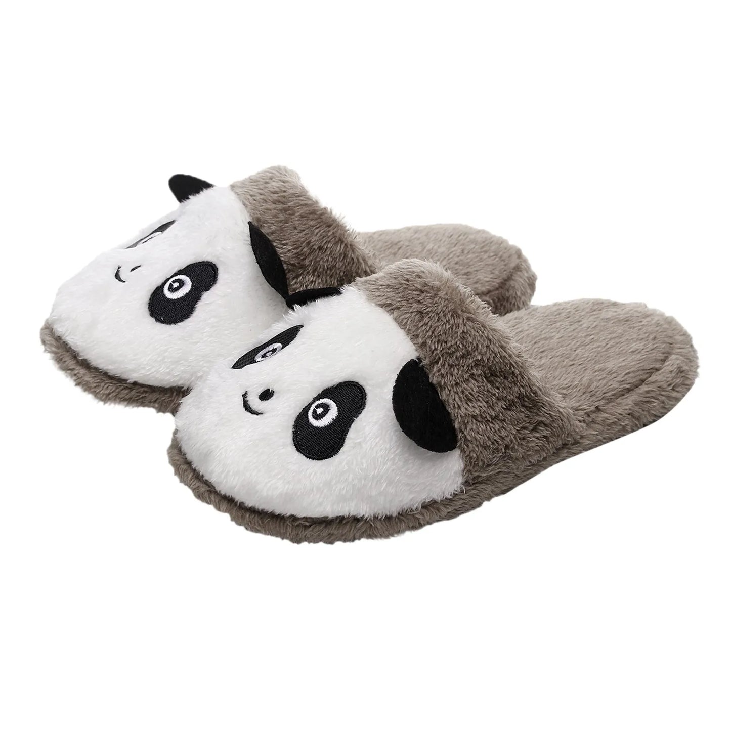 Cute Panda Plush House Slippers | Soft Non-Slip Fleece Winter