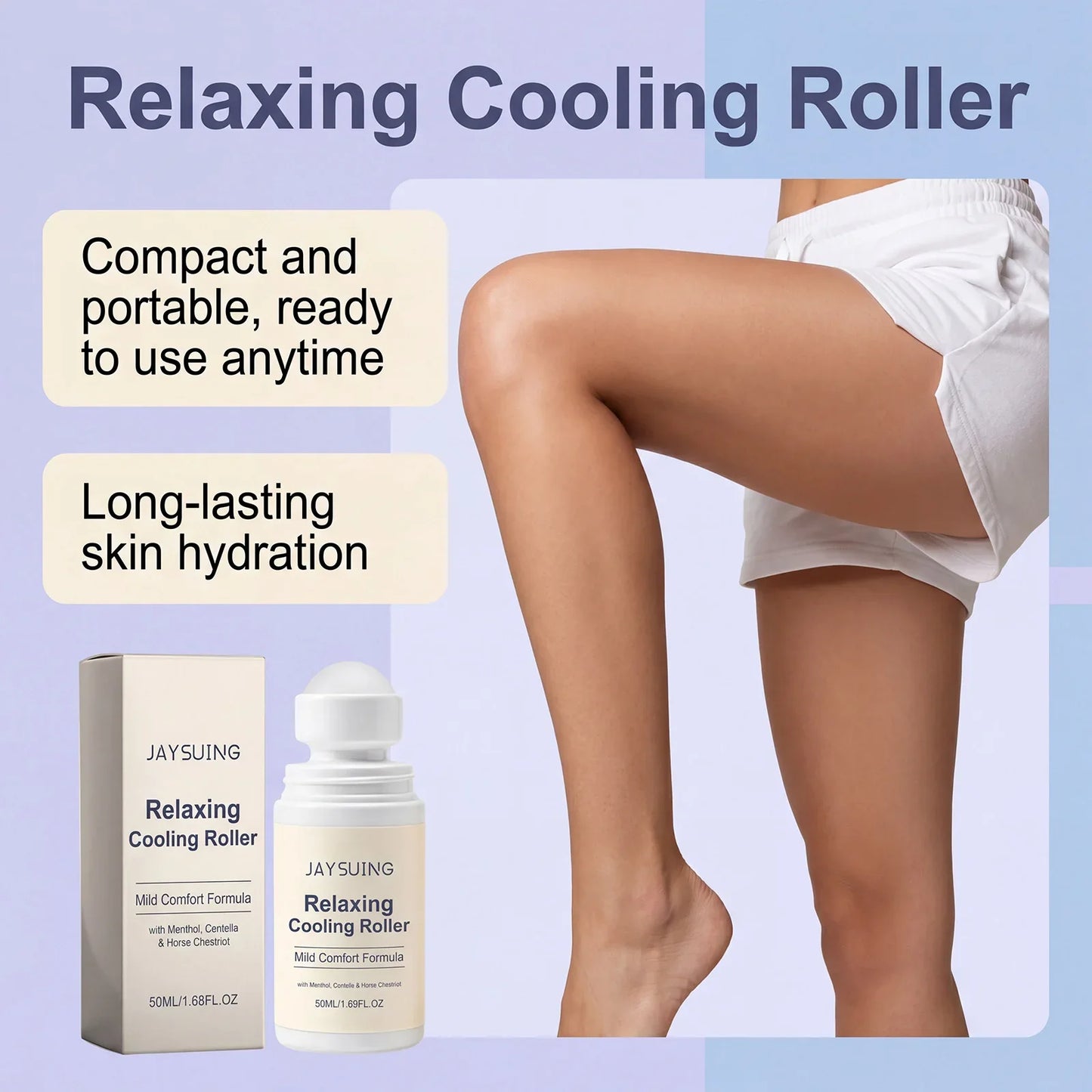 Centella Asiatica Cooling Roll-On Serum – Calm & De-Puff Skin