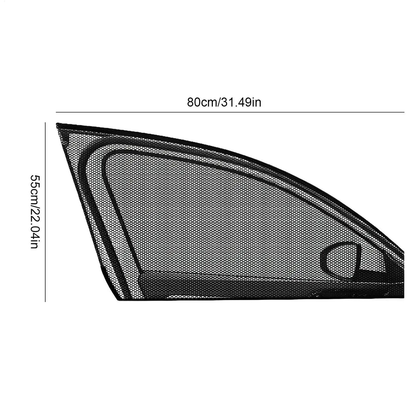 Car Window Sunshade Mesh Curtain – UV Protection (1 Pair)