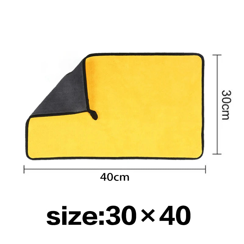 Microfiber Car Wash Towels | Double-Sided Coral Velvet 1/3/5 Pack