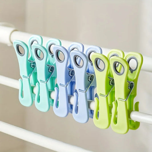 24-Pack Plastic Clothespins with Storage Box | Non-Slip Clips Clothespins & Laundry Clips Peaceful Pleasures Health and Wellness