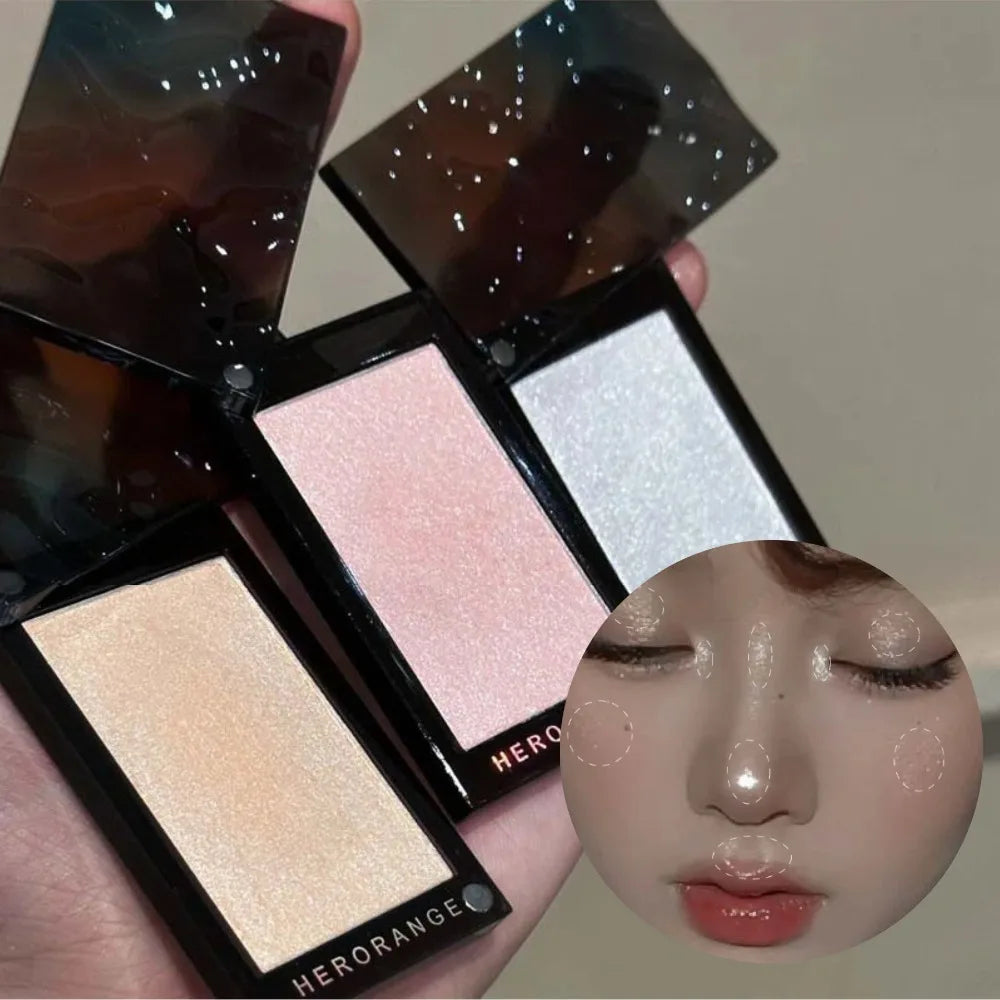 Moonlight White Shimmer Highlighter & Contour Makeup Palette