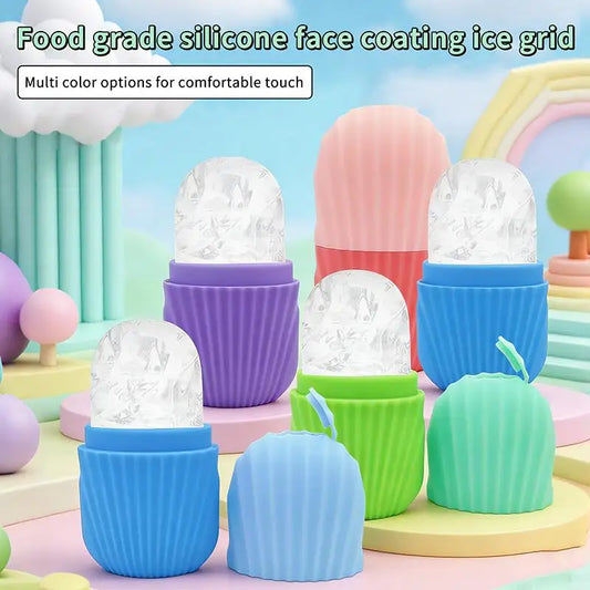 Facial Ice Roller & Silicone Ice Cube Tray – Face Massager Facial Ice Roller Oasis Select