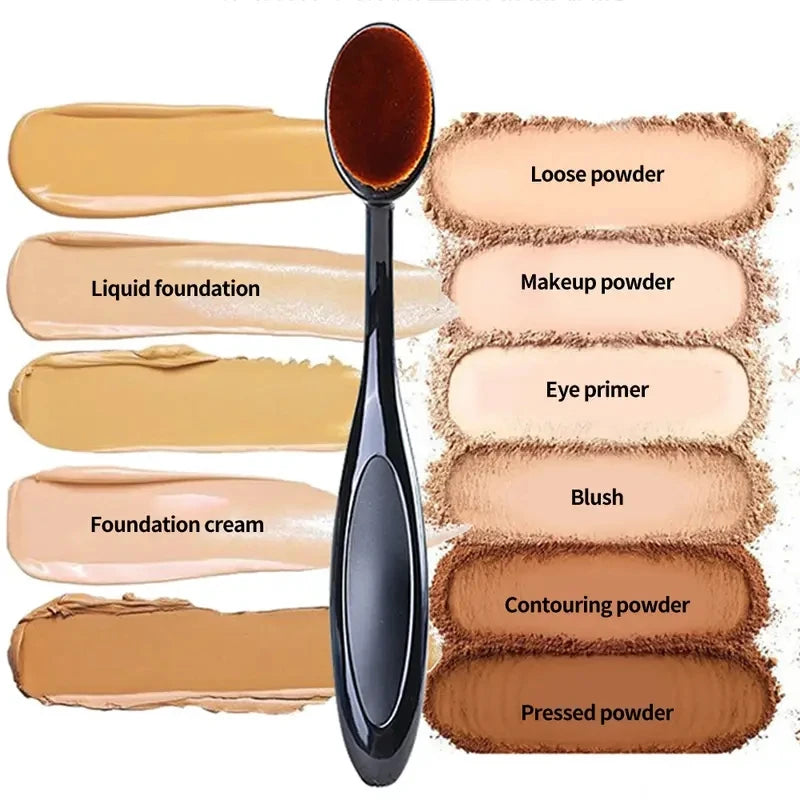 1/2/5/10PCS Large Foundation Brush Toothbrush Shape Makeup Make Up Tool Get Fast Even Application of Creams and Powders Cosmetic Peaceful Pleasures Health and Wellness