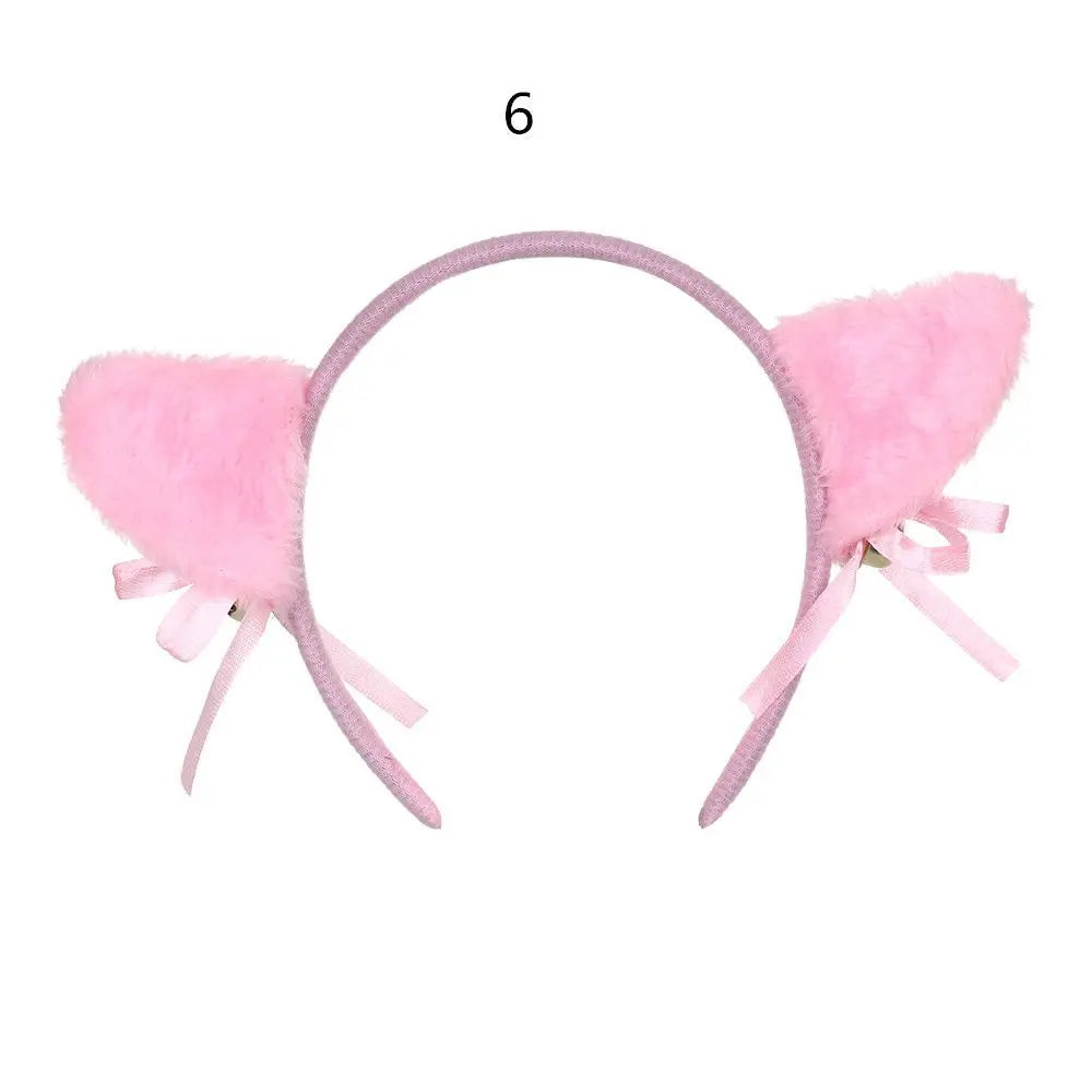 Anime Cat Ear Headband with Bell – Cosplay Hair Accessory